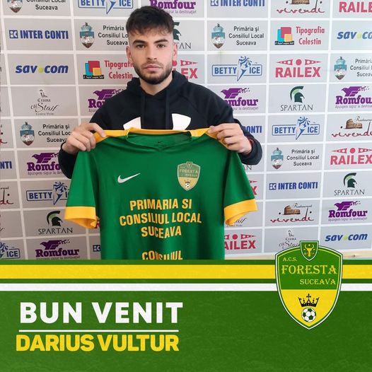 Darius Vultur, noul jucător de la Foresta Suceava / Sursa foto: Facebook